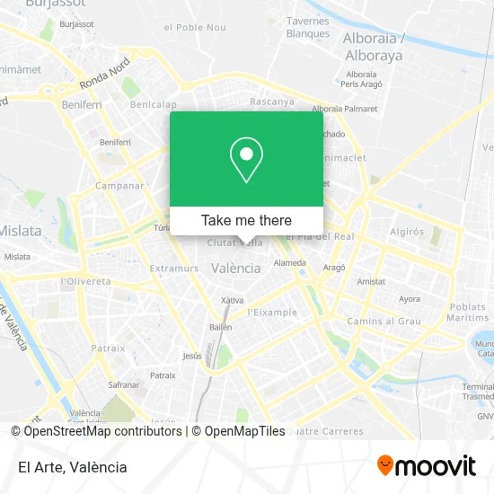 El Arte map