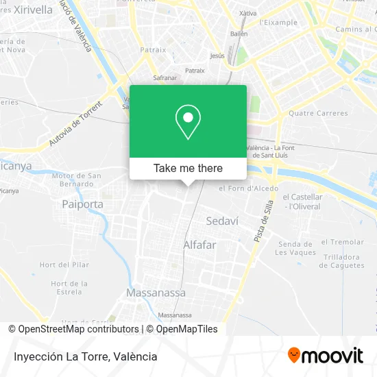 Inyección La Torre map