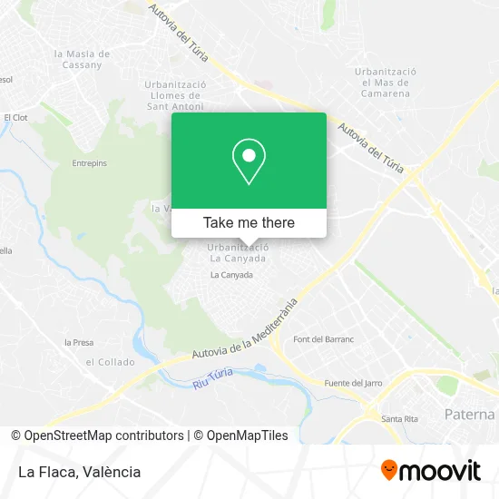 La Flaca map