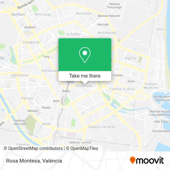 Rosa Montesa map