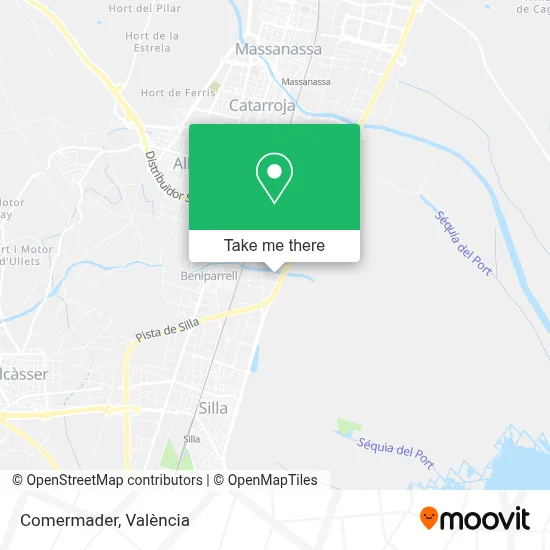Comermader map