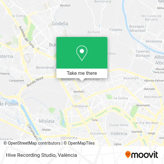 Hive Recording Studio map