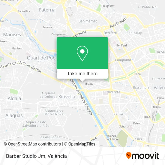 Barber Studio Jm map