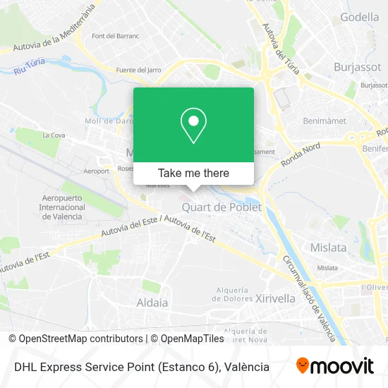 DHL Express Service Point (Estanco 6) map