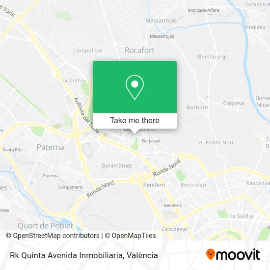 Rk Quinta Avenida Inmobiliaria map