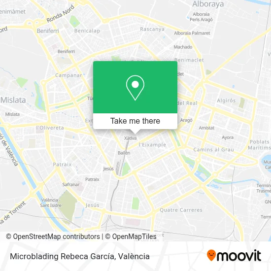Microblading Rebeca García map