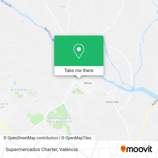 Supermercados Charter map
