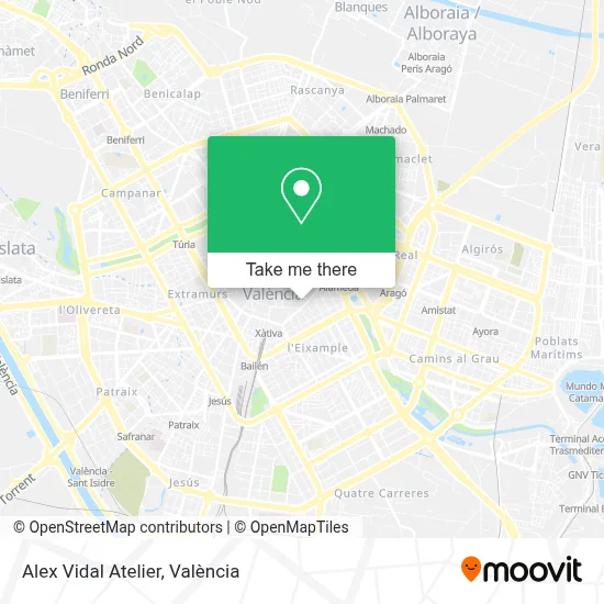 Alex Vidal Atelier map