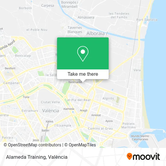 Alameda Training map