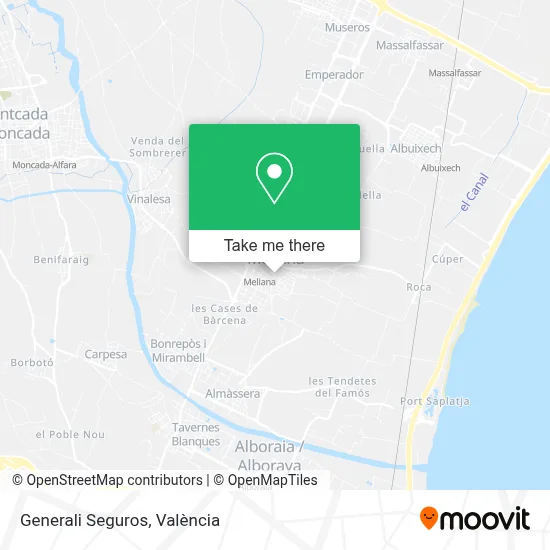 Generali Seguros map