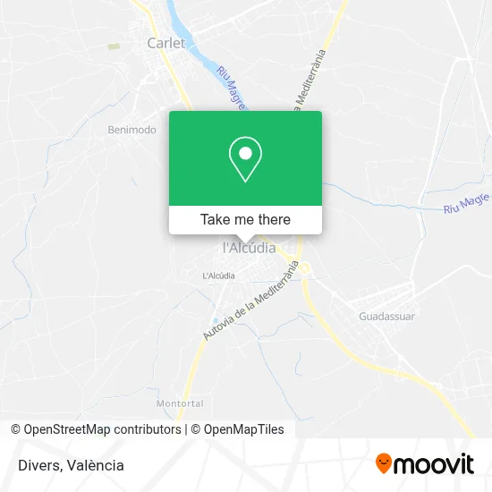 Divers map