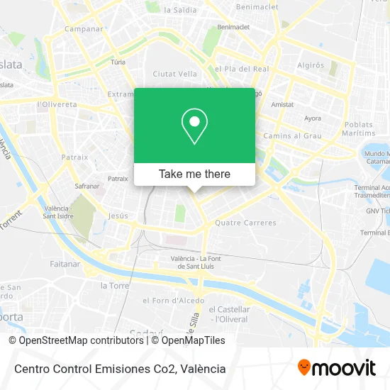 Centro Control Emisiones Co2 map