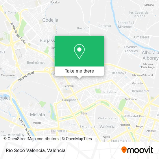 Río Seco Valencia map