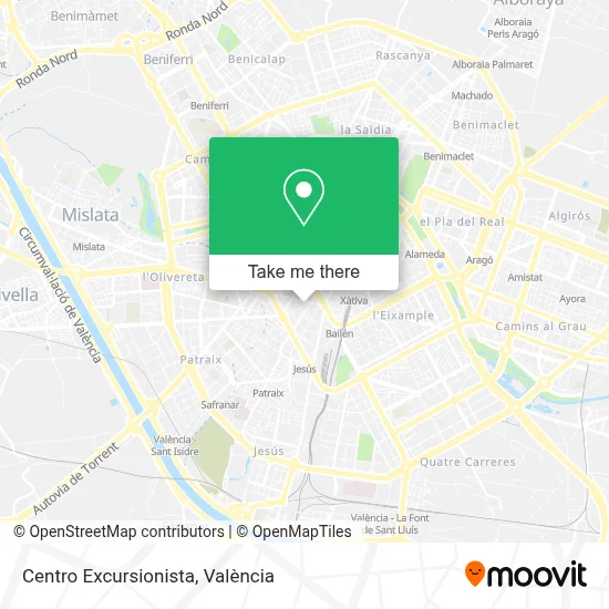 Centro Excursionista map