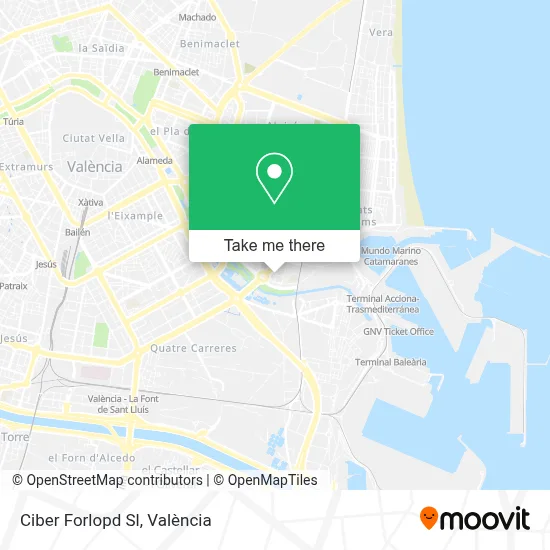 Ciber Forlopd Sl map