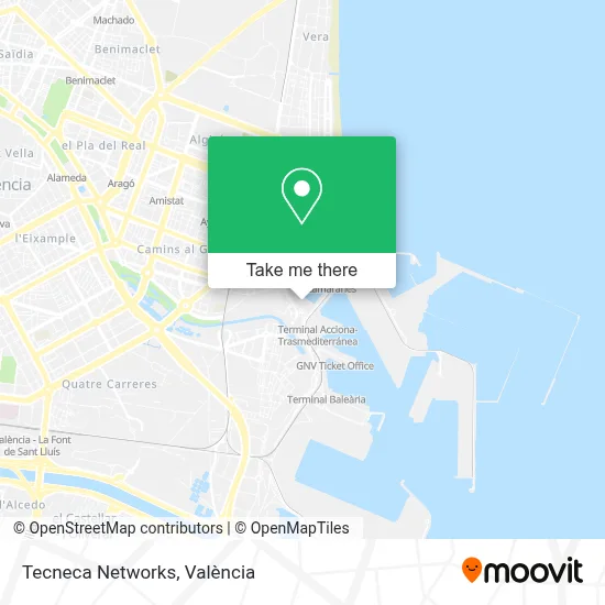 Tecneca Networks map