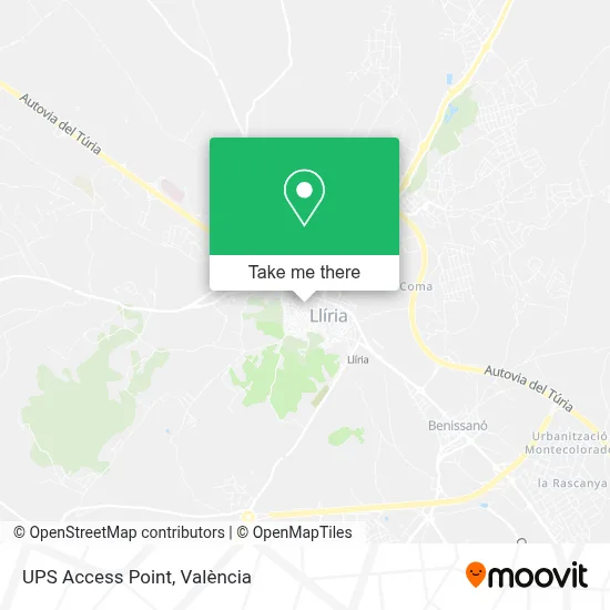 Ups Access Point map