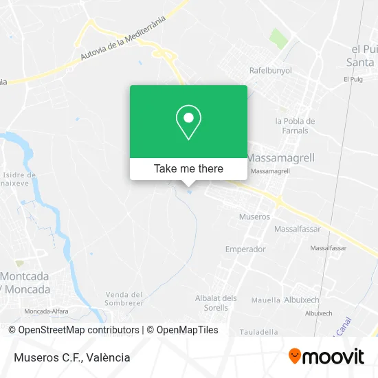 Museros C.F. map