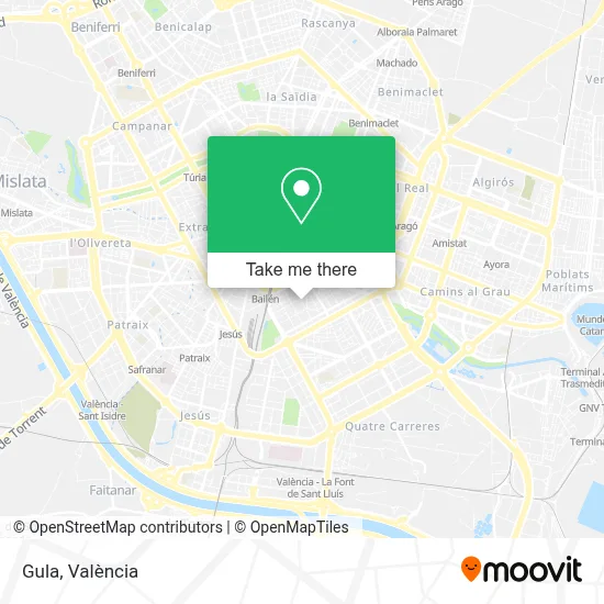 Gula map