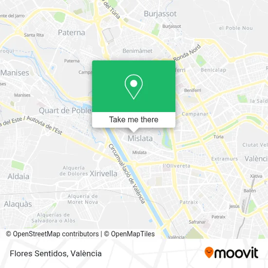 Flores Sentidos map