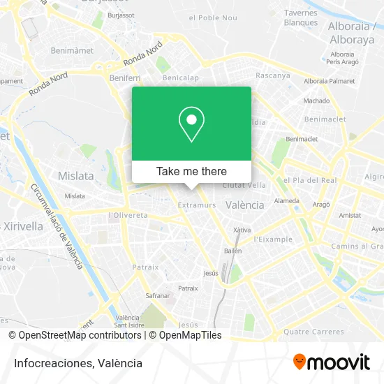 Infocreaciones map
