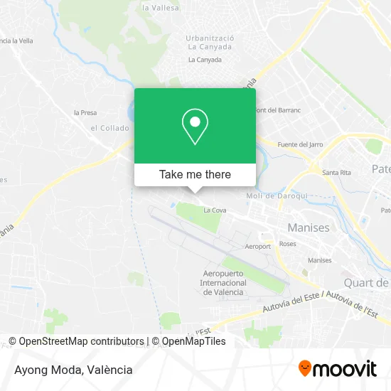 Ayong Moda map