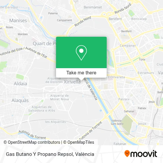 Gas Butano Y Propano Repsol map