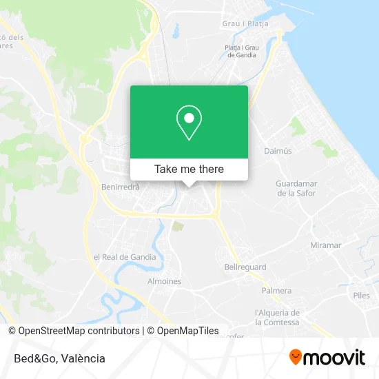 Bed&Go map