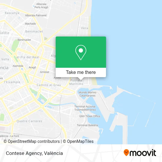 Contese Agency map
