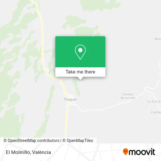 El Molinillo map