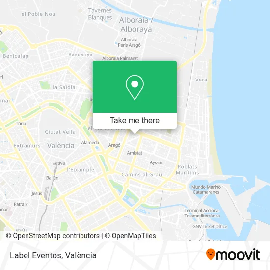 Label Eventos map