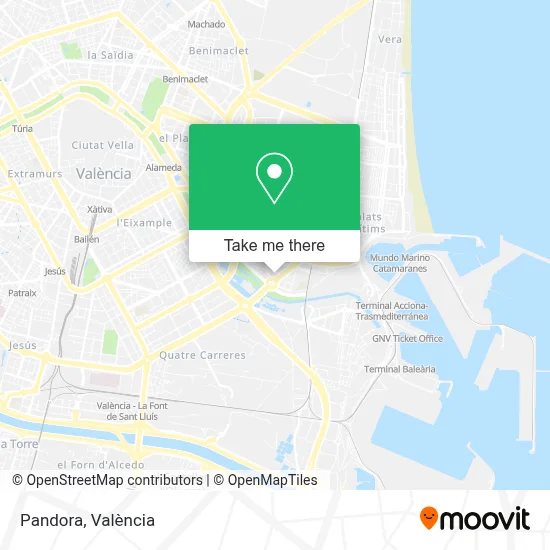 Pandora map