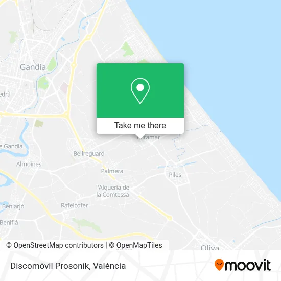 Discomóvil Prosonik map