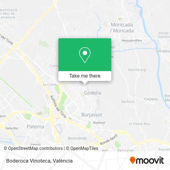 Boderoca Vinoteca map