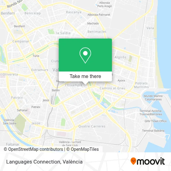 Languages Connection map