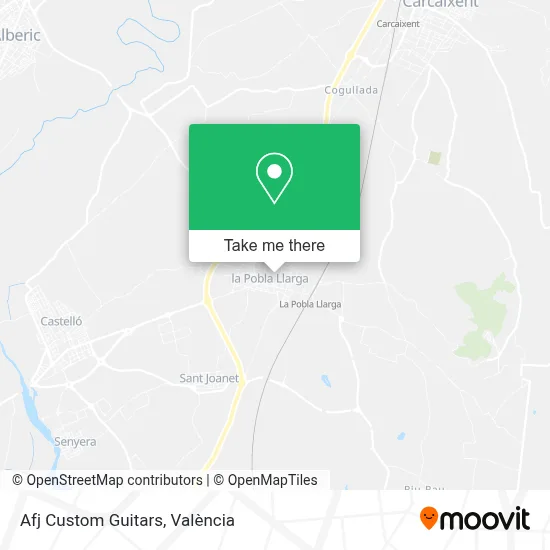 Afj Custom Guitars map