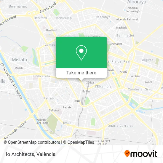 Io Architects map