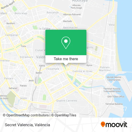 Secret Valencia map