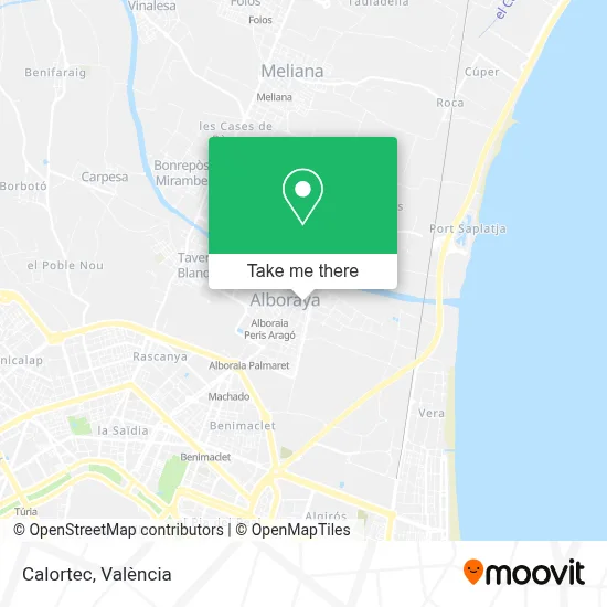 Calortec map