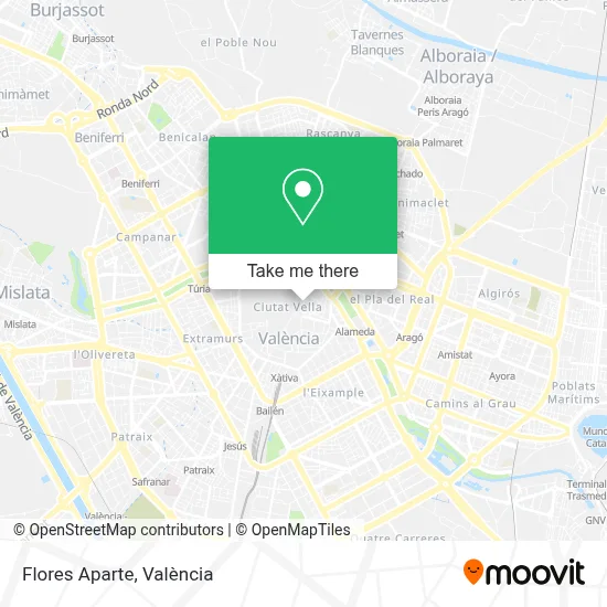 Flores Aparte map
