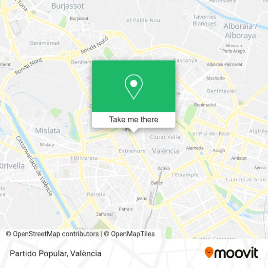 Partido Popular map
