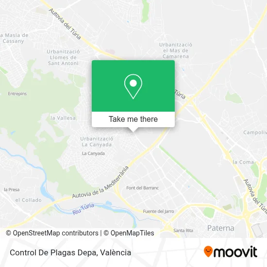 Control De Plagas Depa map