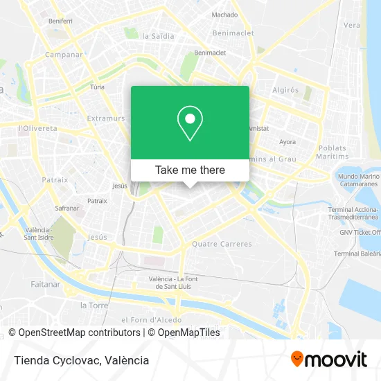 Tienda Cyclovac map