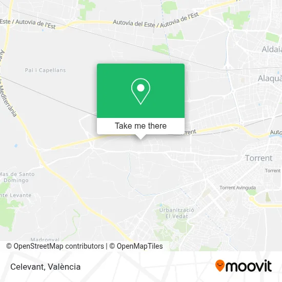Celevant map