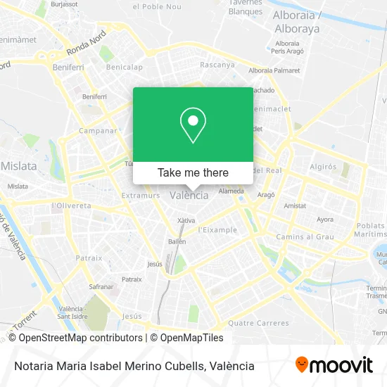 Notaria Maria Isabel Merino Cubells map