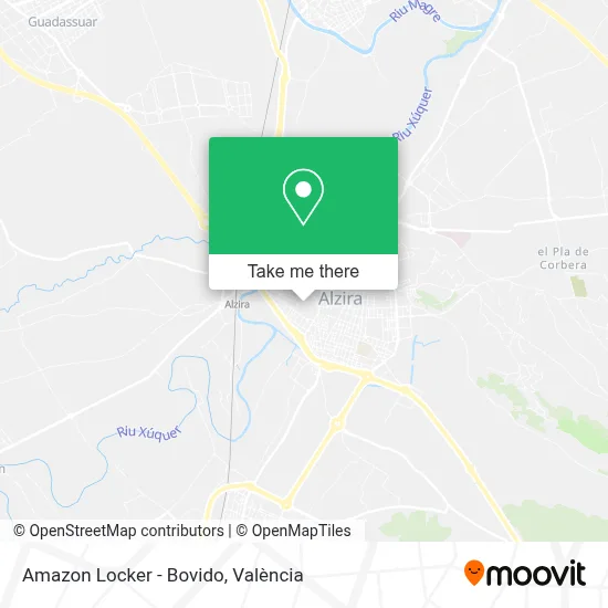 Amazon Locker - Bovido map
