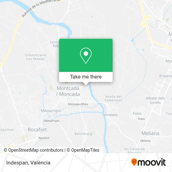 Indespan map