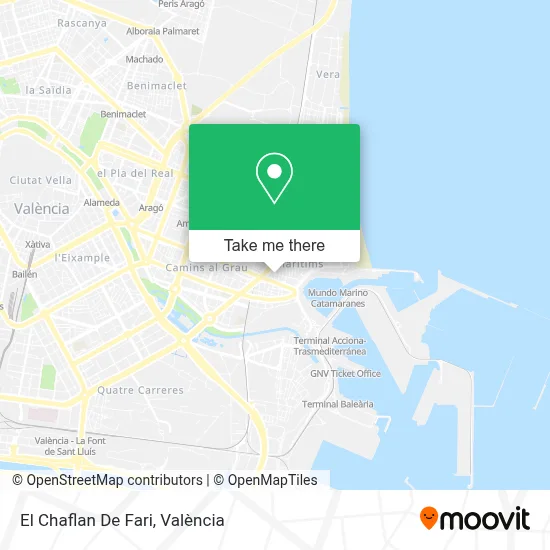 El Chaflan De Fari map