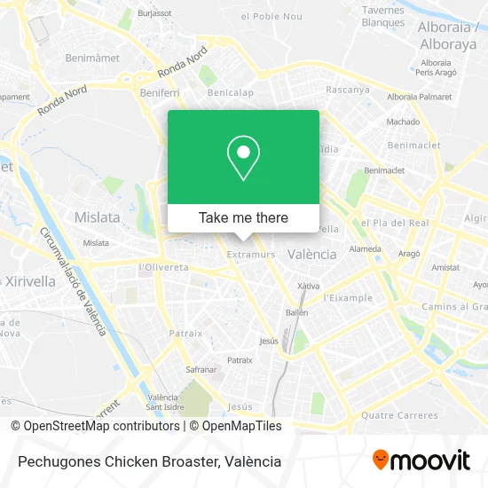 Pechugones Chicken Broaster map
