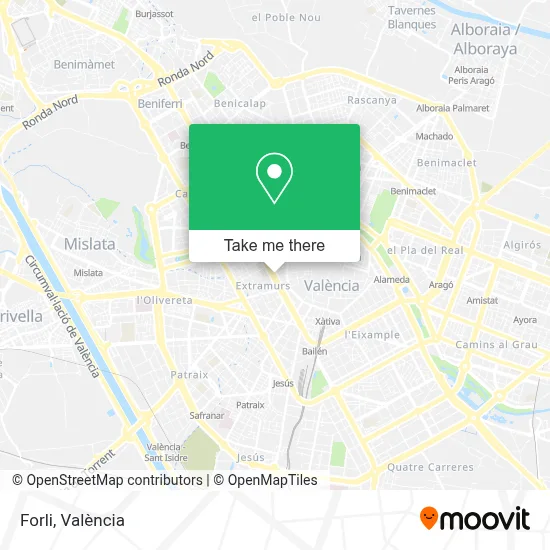 Forli map